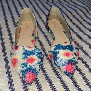J Crew RARE tie dye D’orsay flats Sz 6 1/2 model F1301